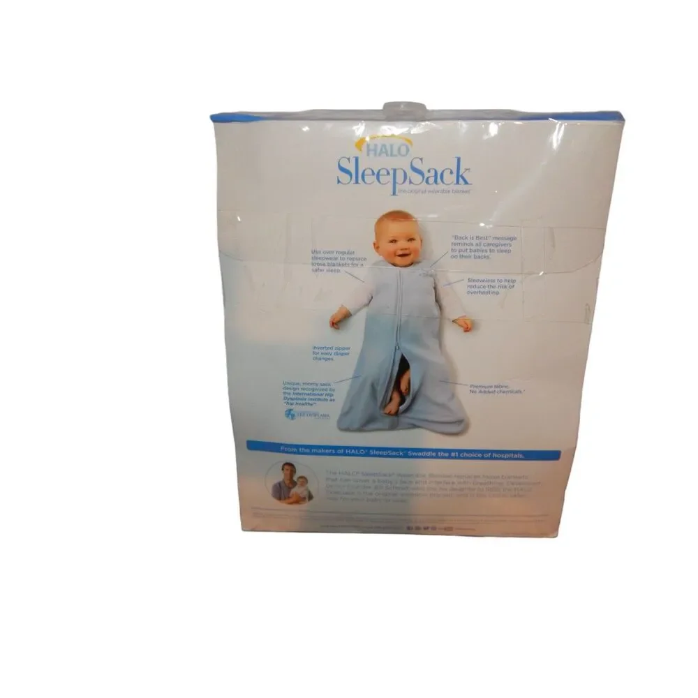 New HALO SleepSack Micro-Fleece Wearable Blanket Cream Large 12-18M 22-28lbs
